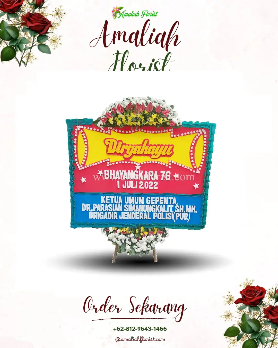 Papan Bunga HUT Ulang Tahun Cepokomulyo